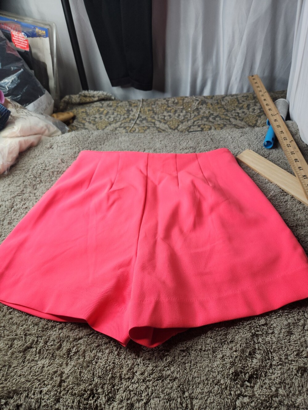 Women's High-Rise Tailored Shorts - A New Day Pink 6/4" Inseam - Picture 5 of 10